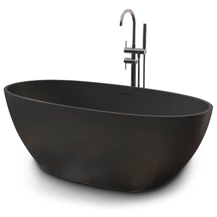 Ванна акриловая Cerutti SPA d'ISEO MB CT9906 170*75 см (чёрный матовый)