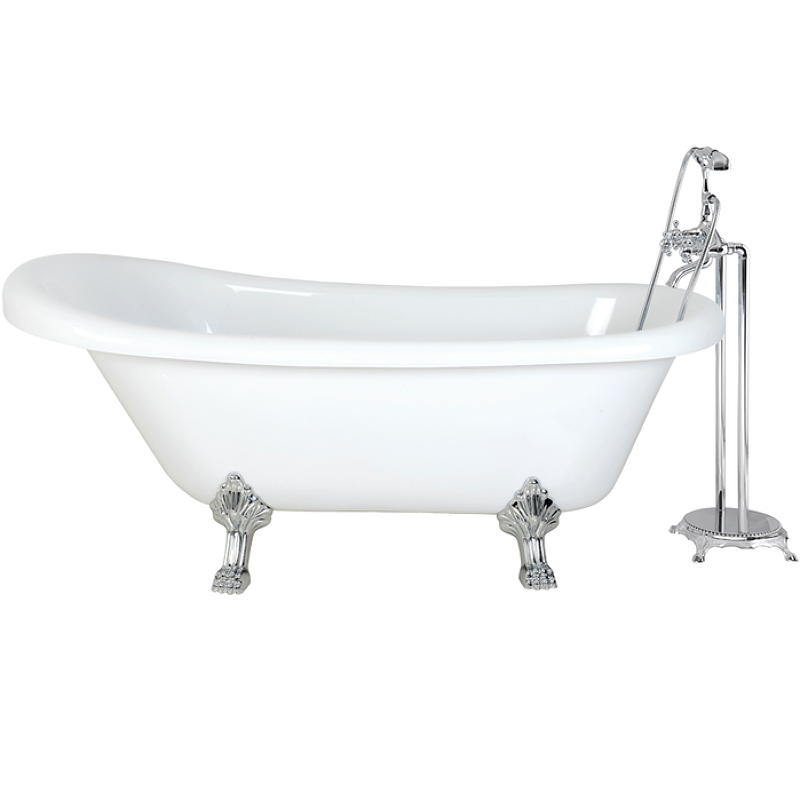 Ванна акриловая Cerutti SPA Classic CT9323 157*77 см (белый)