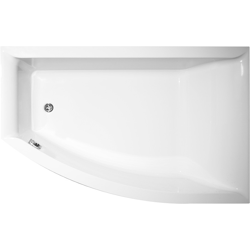 Ванна акриловая VagnerPlast Veronela Offset R 160*105 см (белый)
