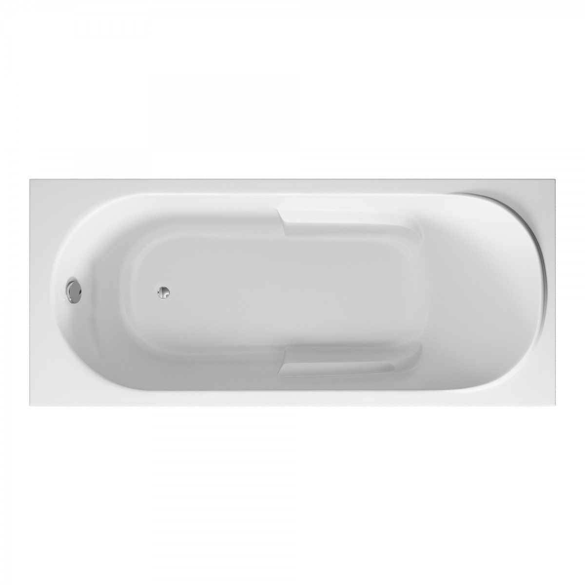 Ванна акриловая Vincea VBT-2A170-FR 170*75 см (белый)