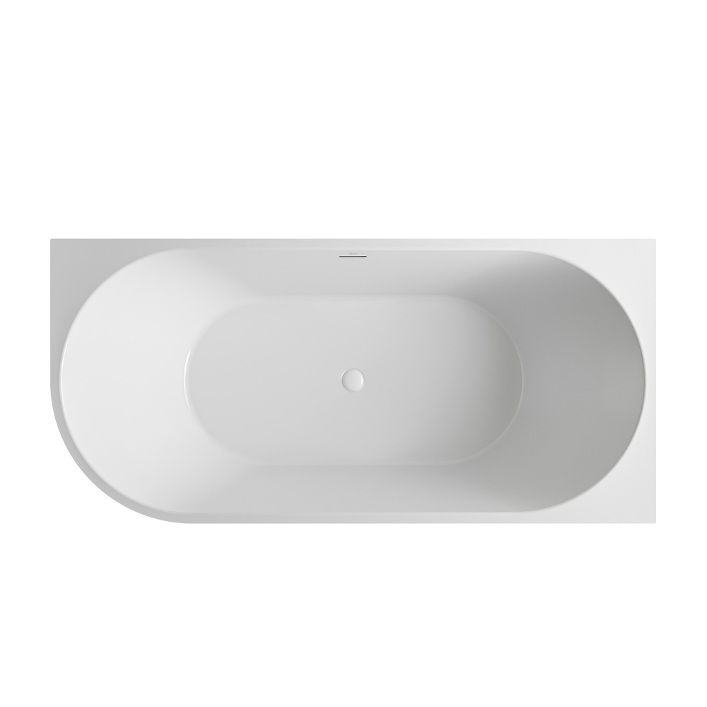 Ванна акриловая Abber AB9502-1.4 R 140*70 см (белый) R