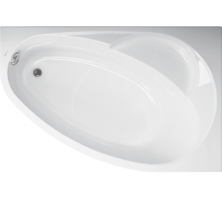 Ванна акриловая VagnerPlast Flora R 150*100 см (белый)