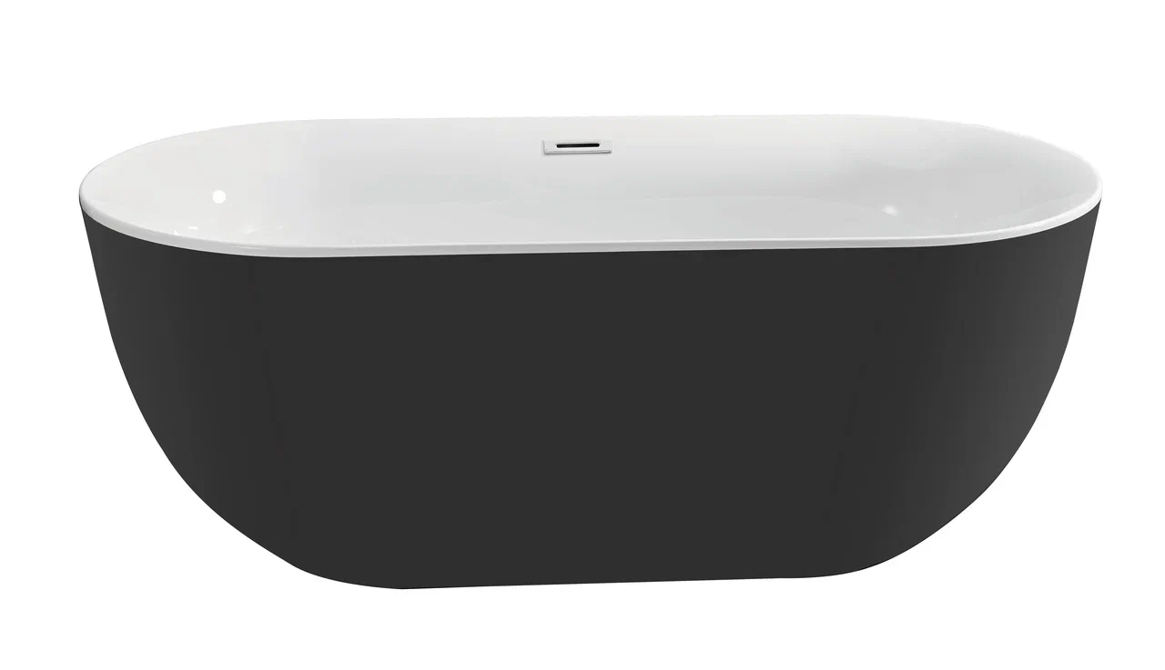 Ванна акриловая Aquatek Афина AQ-144778Bl 170*78 см (белый/черный)