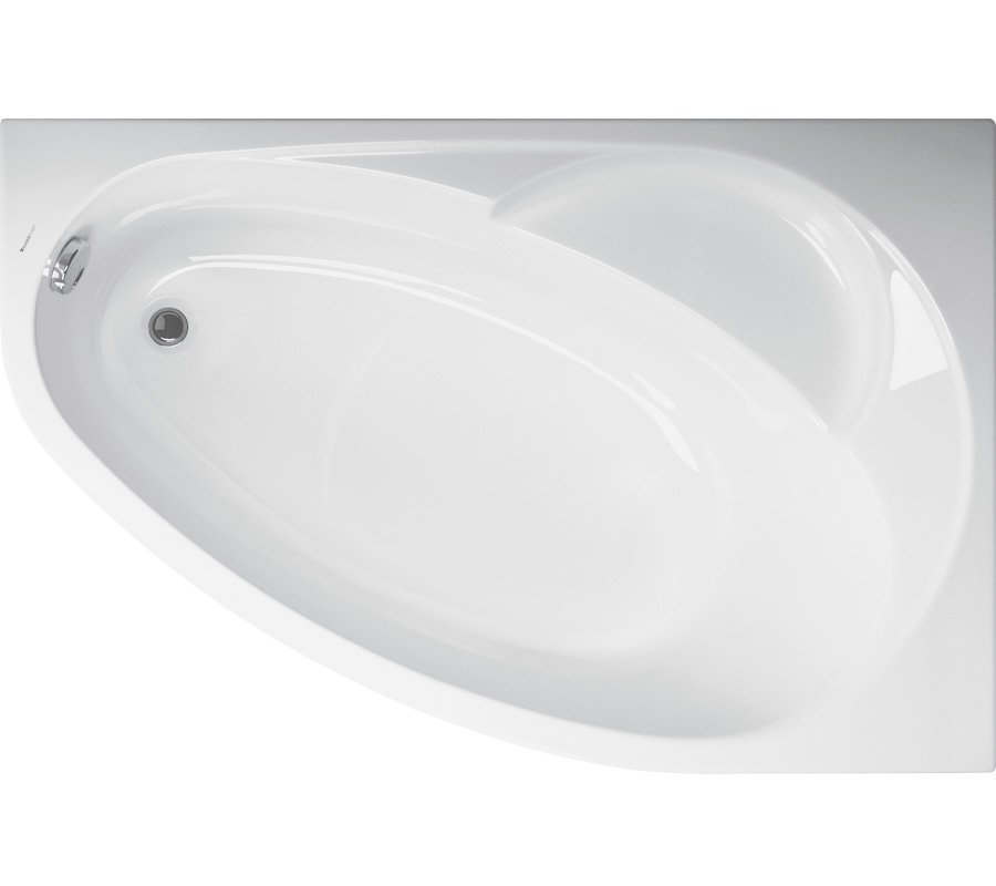 Ванна акриловая VagnerPlast Flora R 150*100 см (белый)