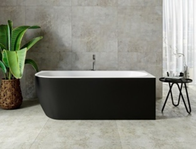 Ванна акриловая Aquanet Family Elegant B 1800*800 мм Black matte (белый матовый /черный матовый)
