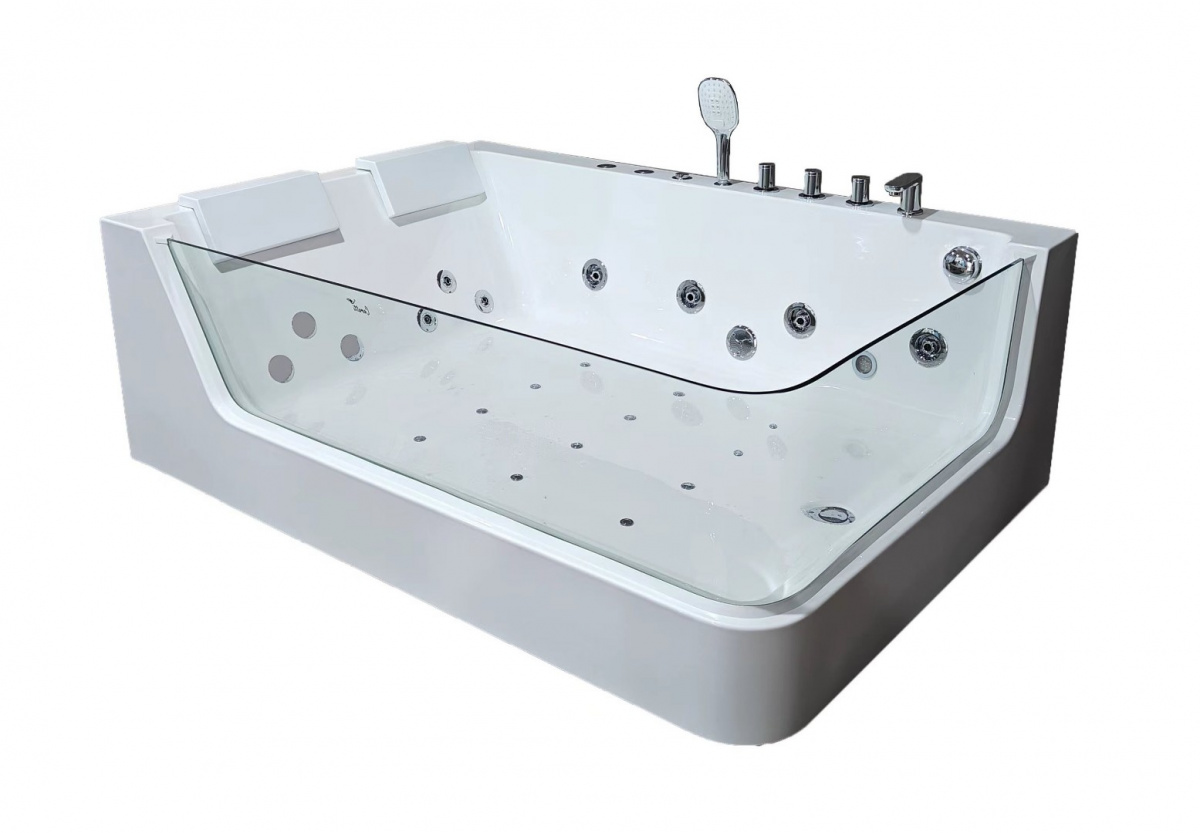 Ванна акриловая Cerutti SPA L C-495L 170*120 см (белый) с гидромассажем