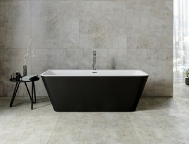 Ванна акриловая Aquanet Family Perfect  1700*750 мм Black matte (белый /черный матовый)