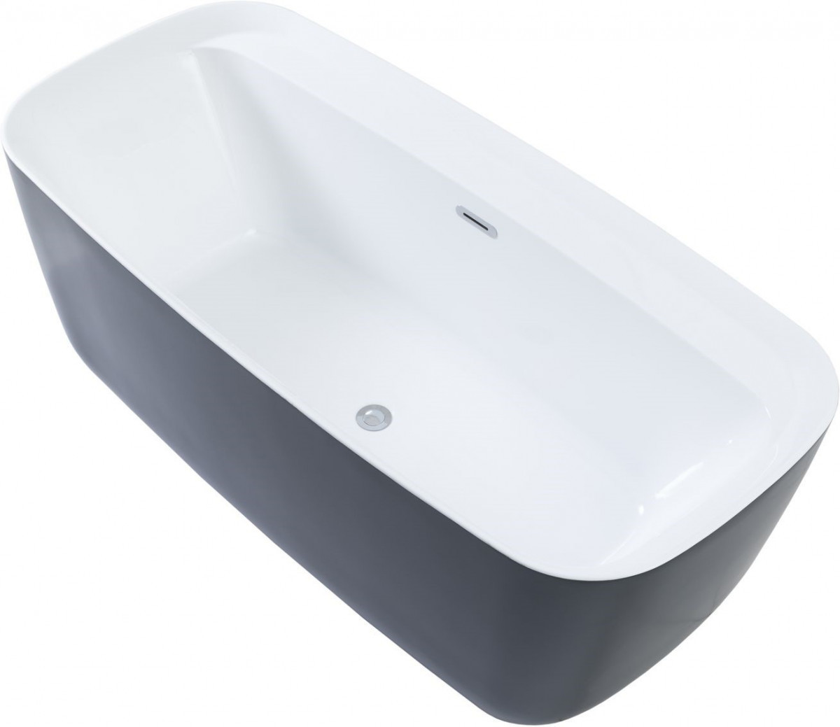 Ванна акриловая Aquanet Family Fine 1700*780 мм  Black matte (белый /черный матовый)