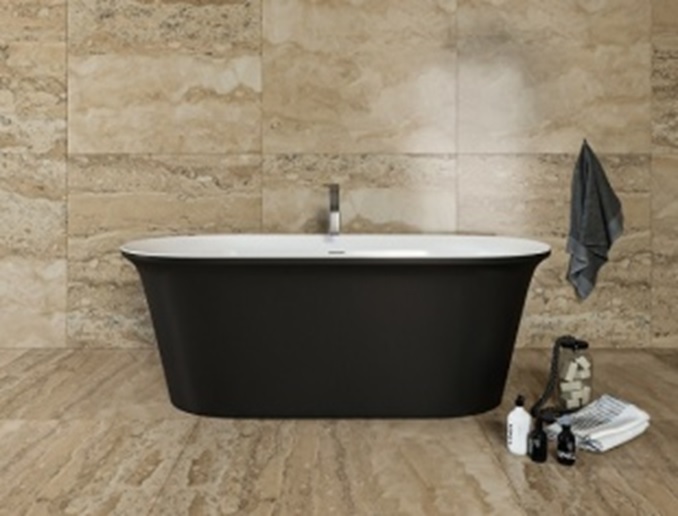 Ванна акриловая Aquanet Family Smart 1700*780 мм Black matte (белый /черный матовый)
