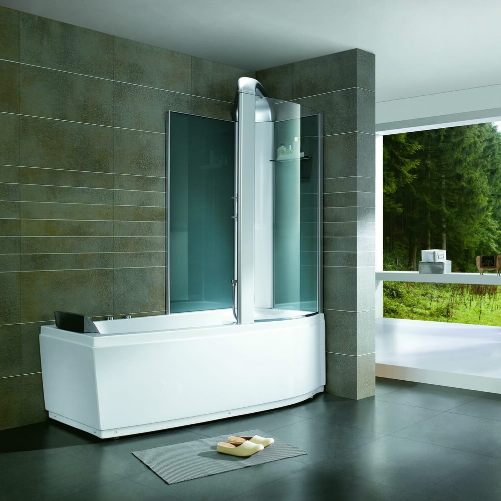Ванна акриловая со шторкой и душевой системой Orans OLS-BT9501 R 170*85 см (белый) с гидромассажем