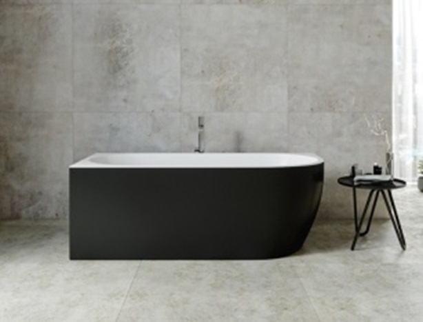 Ванна акриловая Aquanet Family Elegant A 1800*800 мм Black matte (белый матовый /черный матовый)