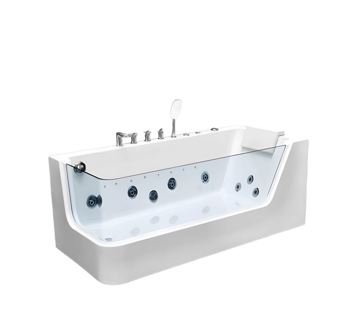 Ванна акриловая Cerutti SPA R C-494-17R 170*80 см (белый) с гидромассажем