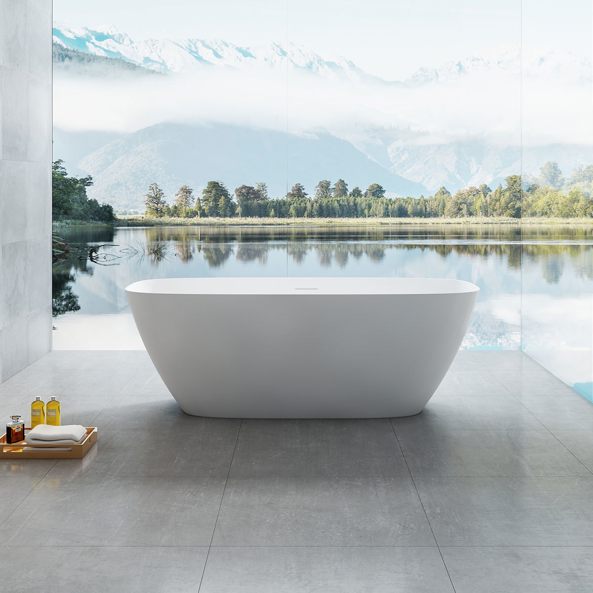 Ванна акриловая Vincea Solid Surface VBT-6S02MW 170*75 см (белый матовый)