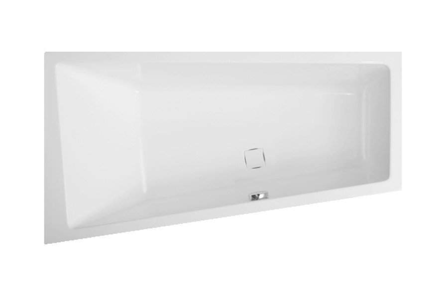 Ванна акриловая VagnerPlast Cavallo Offset L 160*90 см (белый)