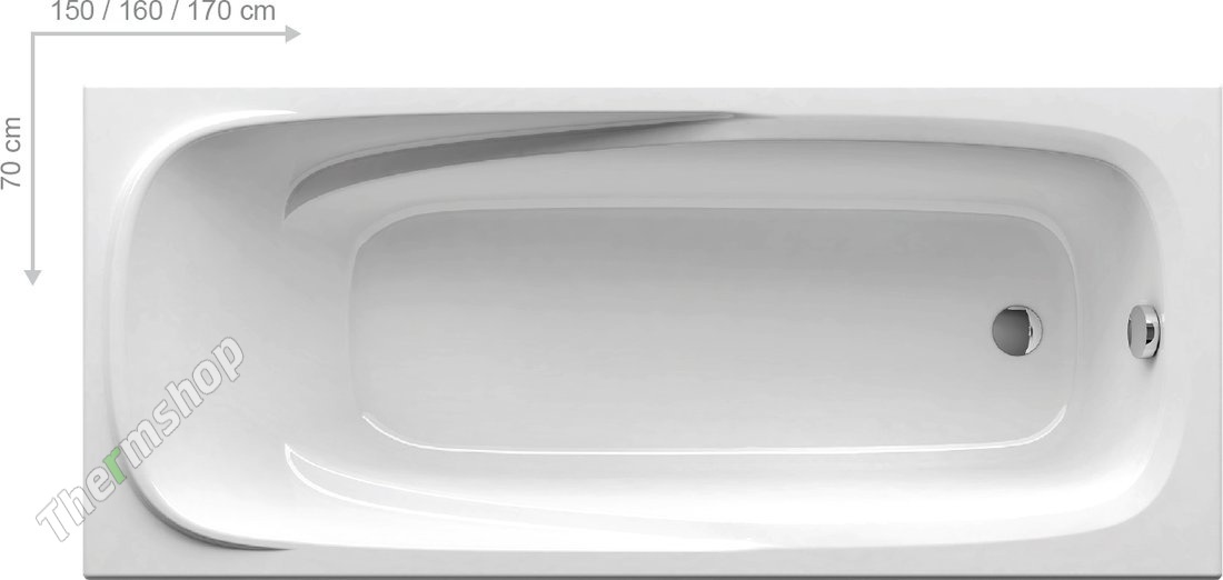Ванна акриловая Ravak Vanda II 150*70 см