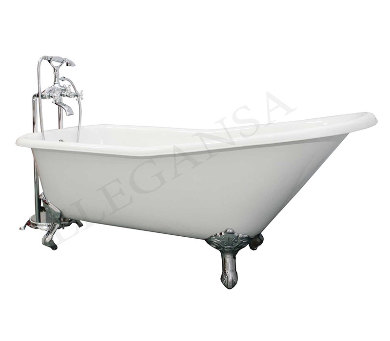 Ванна чугунная Elegansa Schale Chrome 167,6*76,5 см