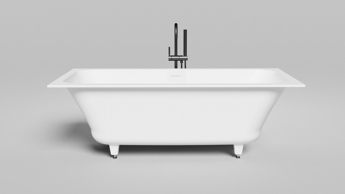 Ванна из литьевого мрамора Salini Orlanda Axis Kit S-Sense 170*75 см (белый)