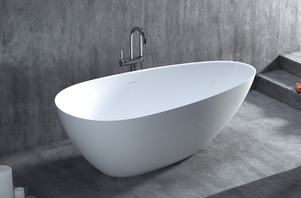 Ванна из литьевого мрамора Salini Paola S-Sense см 160х77 см (белый)