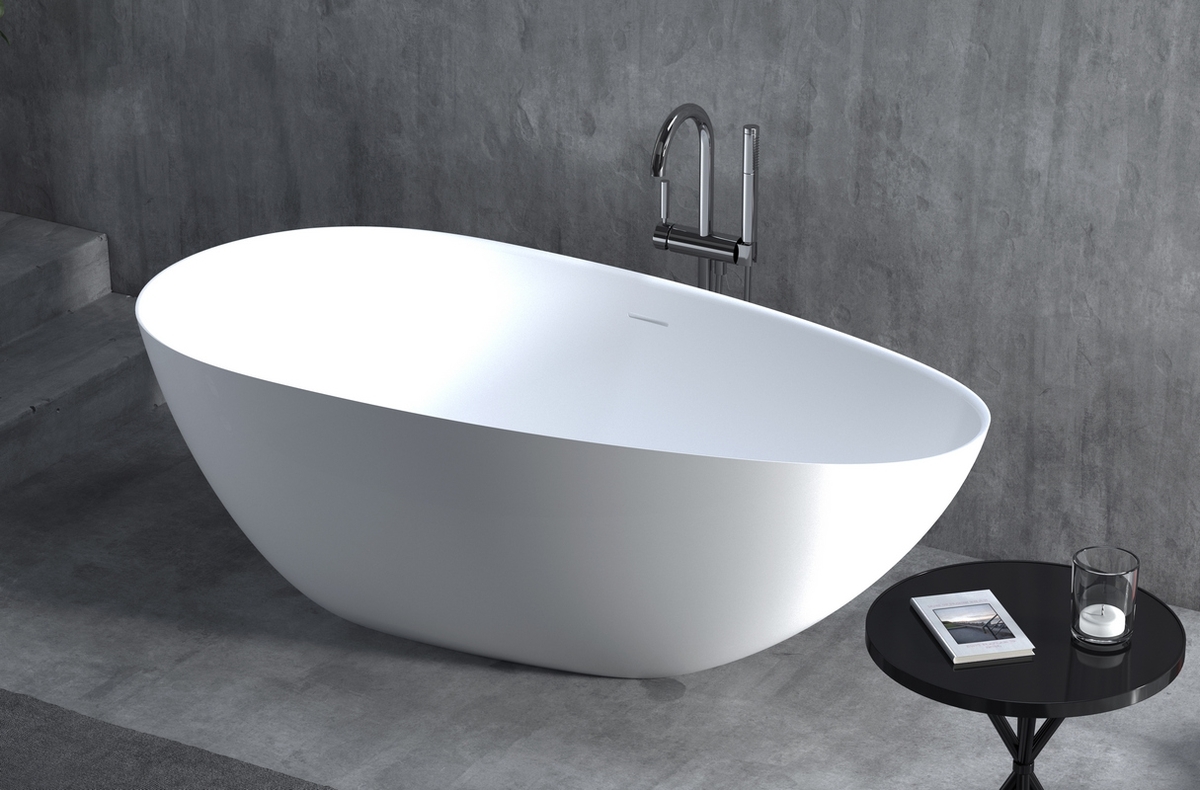 Ванна из литьевого мрамора Salini Paola S-Stone 160х77 см (белый матовая)