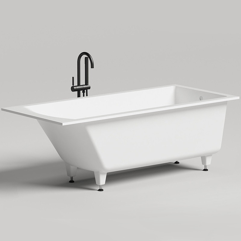 Ванна из литьевого мрамора Salini Cascata S-Sense 170*75 см (белый)