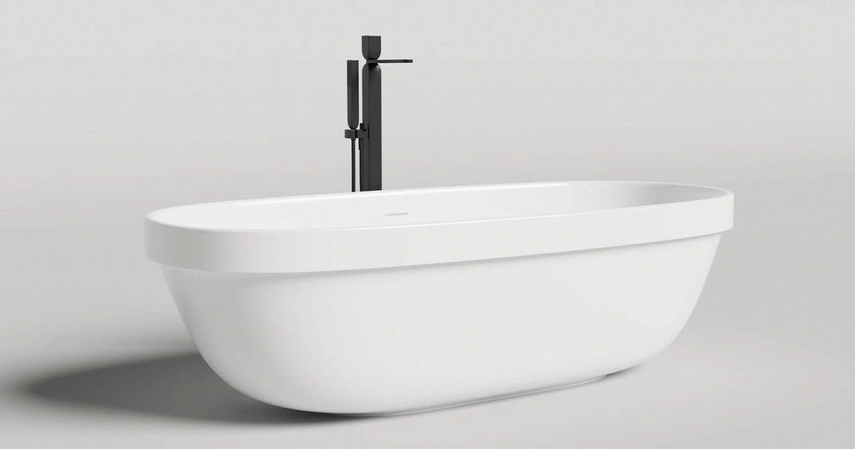 Ванна из литьевого мрамора Salini Greca In S-Stone 180*80 см (белый матовый)