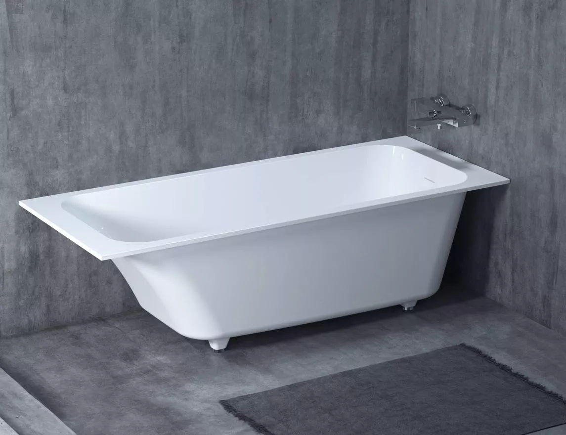 Ванна из литьевого мрамора Salini Orlanda Kit S-Sense 180*80 см (белый)