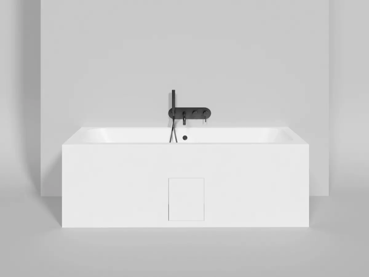 Ванна из литьевого мрамора Salini Orlanda Axis S-Stone 170*75 см (белый матовый)