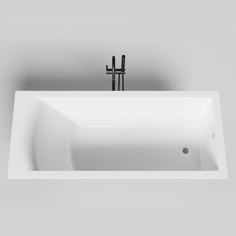 Ванна из литьевого мрамора Salini Cascata Kit S-Sense 180*80 см (белый)