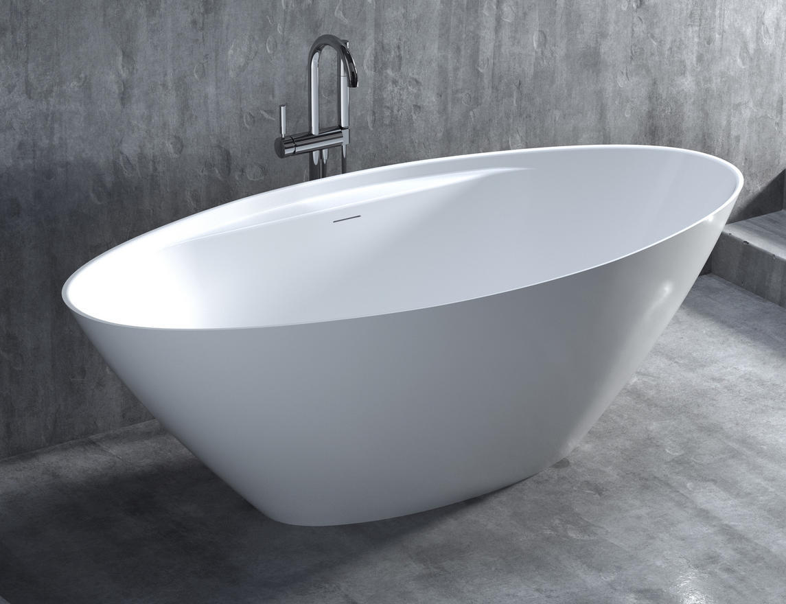 Ванна из литьевого мрамора Salini Diva S-Sense 178*85 см (белый)