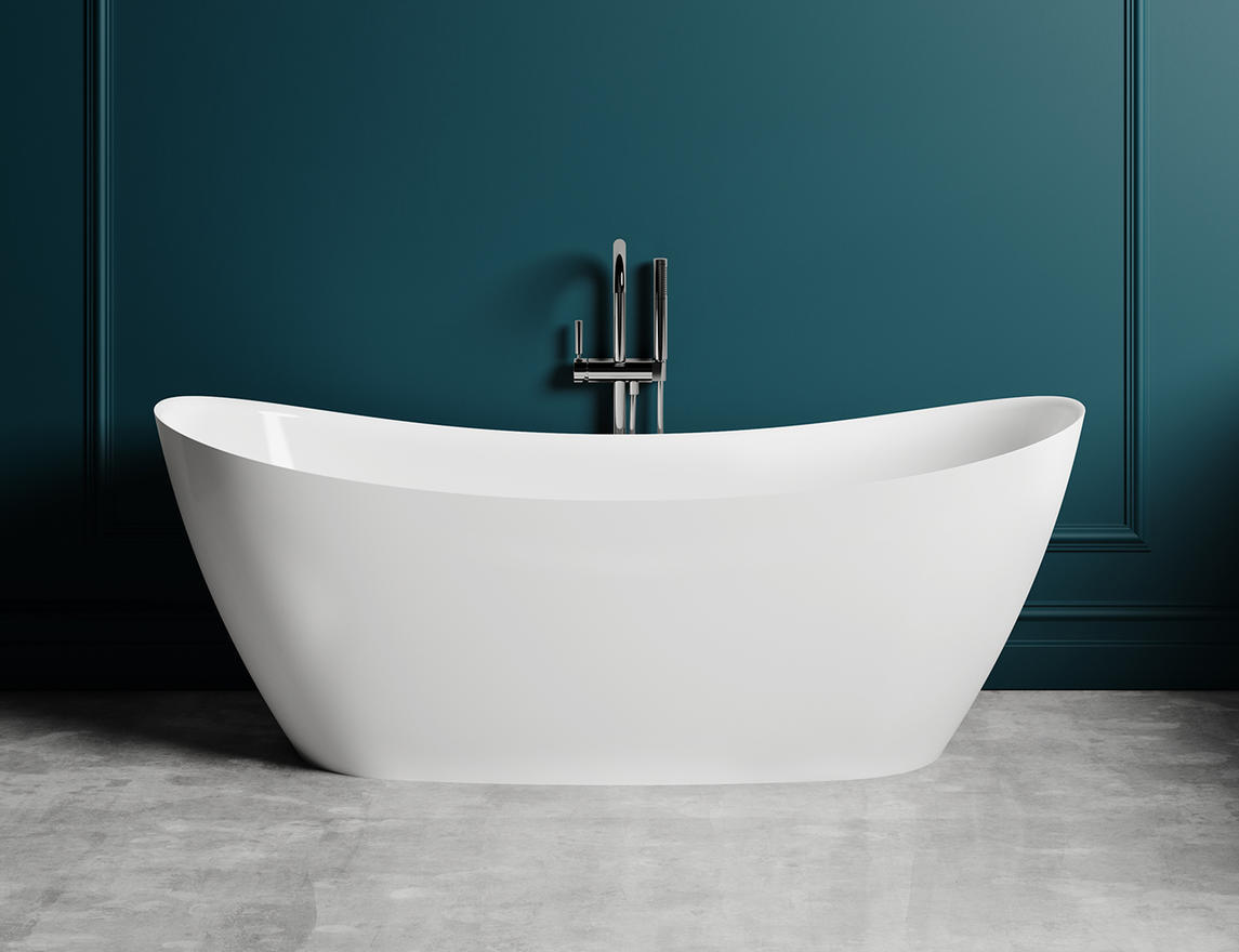 Ванна из литьевого мрамора Salini Noemi S-Stone 170*75 см (белый матовый)