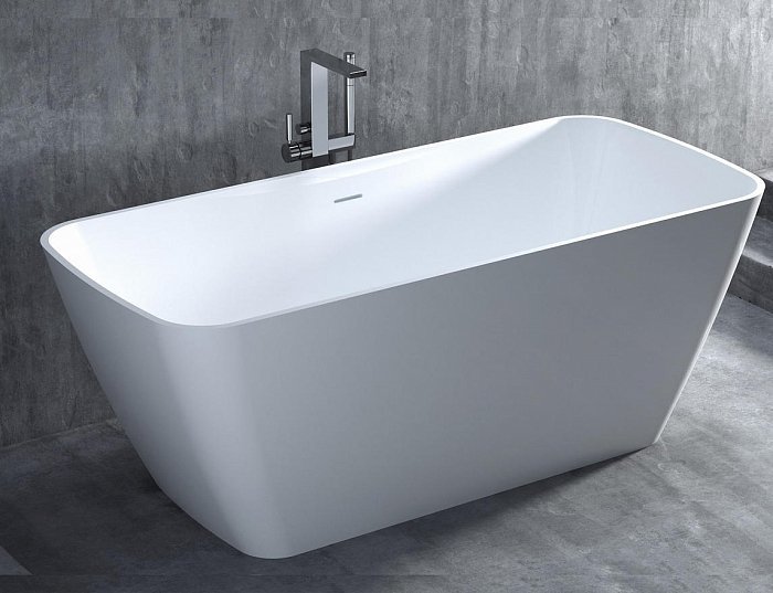 Ванна из литьевого мрамора Salini Agata S-Sense 180*80 см (белый)