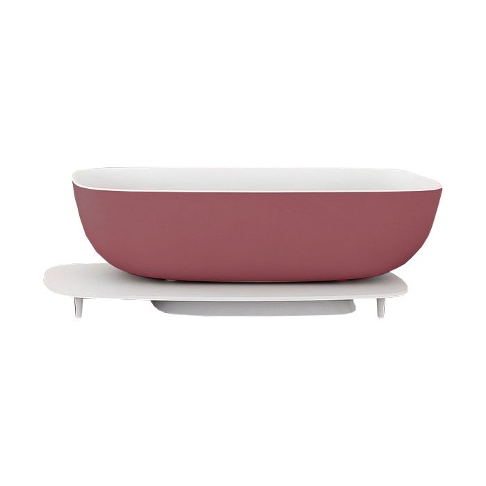 Ванна из искусственного камня Kolpa-San Milo FS Red 174*75 см (белый/красный)
