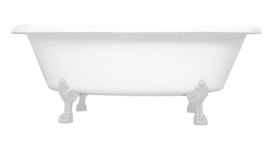 Ванна из литьевого мрамора AquaStone Olivia 180*90 см (ножки белые)