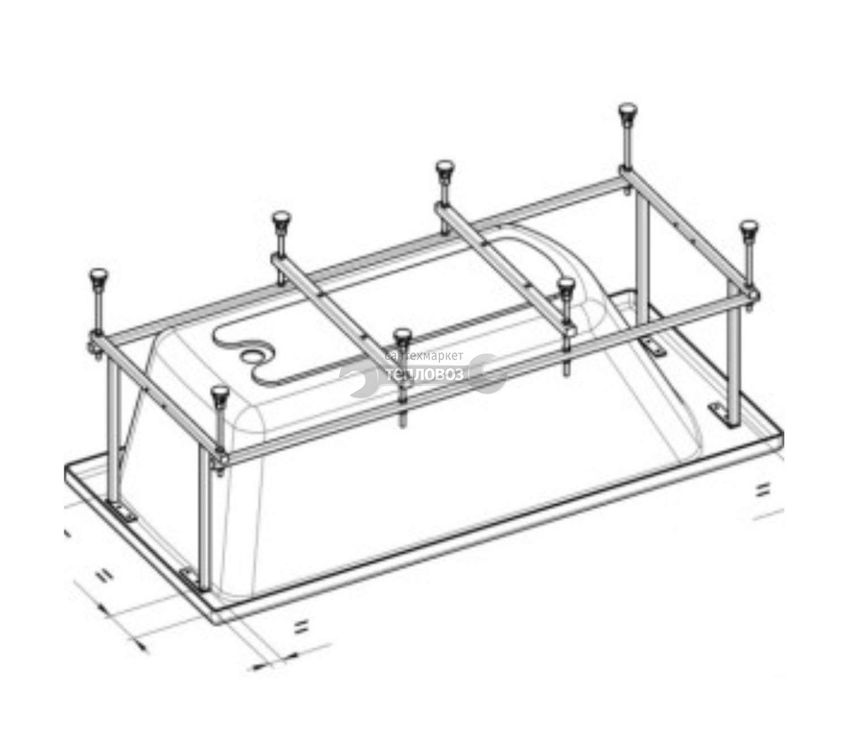 Монтажный комплект Santek Фиджи 150х75 1.WH50.1.603