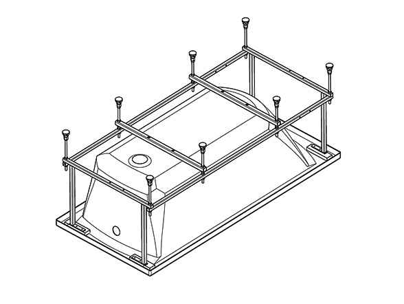 Монтажный комплект Santek Монако XL 160*75 1.WH11.2.422