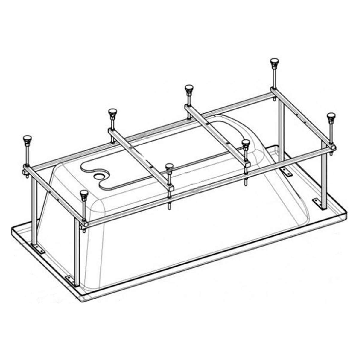 Монтажный комплект Santek Санторини 150х70 1WH302499