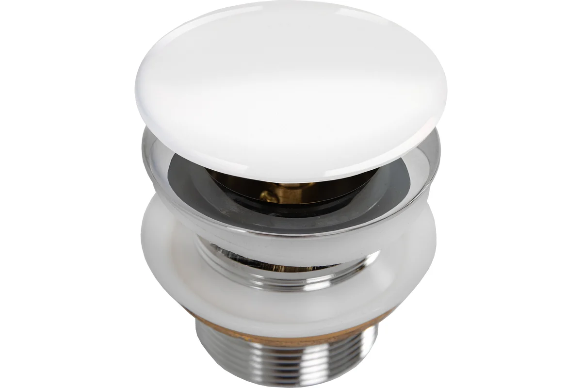 Донный клапан для ванны Art&Max AM-DR-WH (белый)