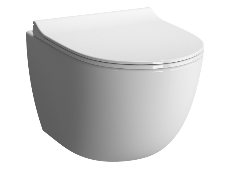 Подвесной унитаз Vitra Sento 7748B003-0075 безободковый (белый)