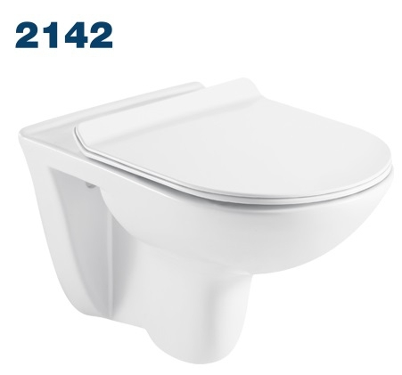 Подвесной унитаз Azario Pavia 2142 безободковый (белый)