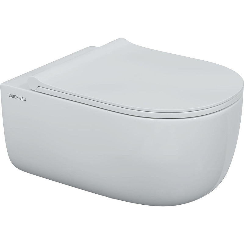 Подвесной унитаз Berges Ego XL 082138 безободковый (белый)