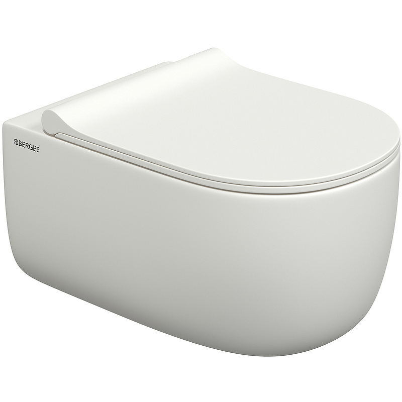 Подвесной унитаз Berges Ego XL 082228 безободковый (белый)