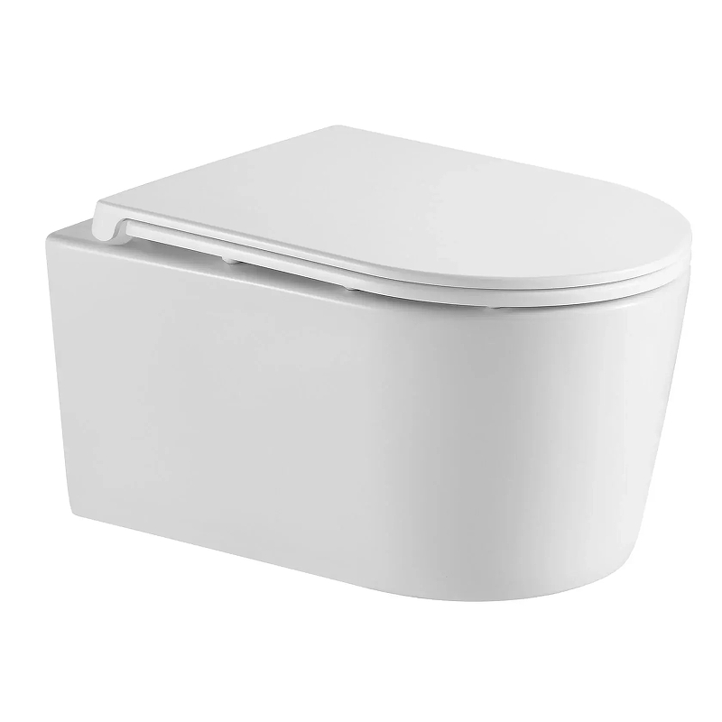 Подвесной унитаз AQUAme AQM2017PRO безободковый (белый) смыв торнадо