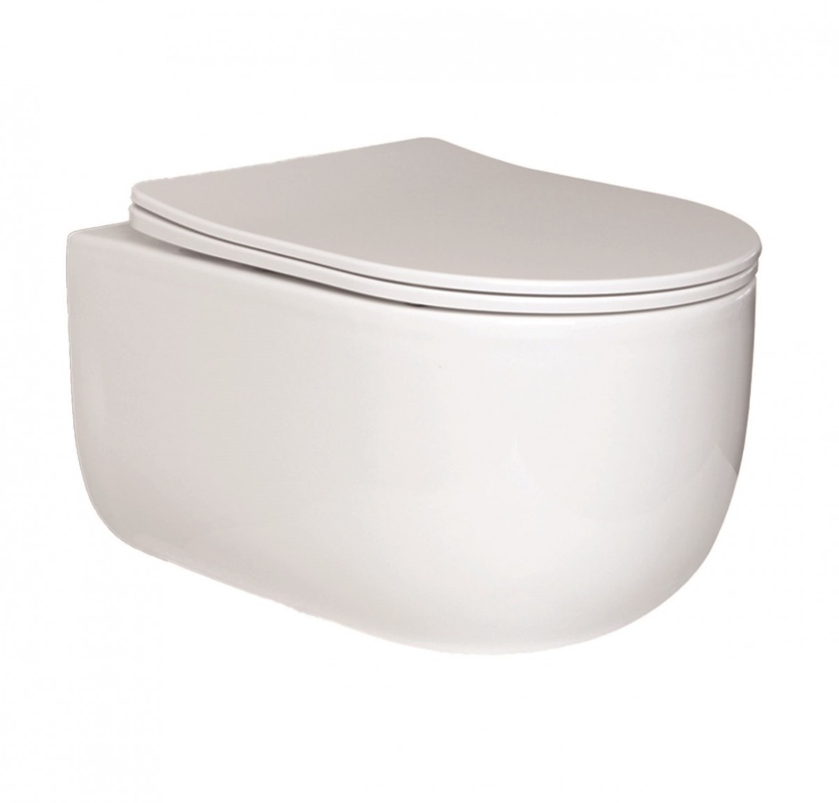 Подвесной унитаз AQUAme AQM2018PRO безободковый (белый) смыв торнадо