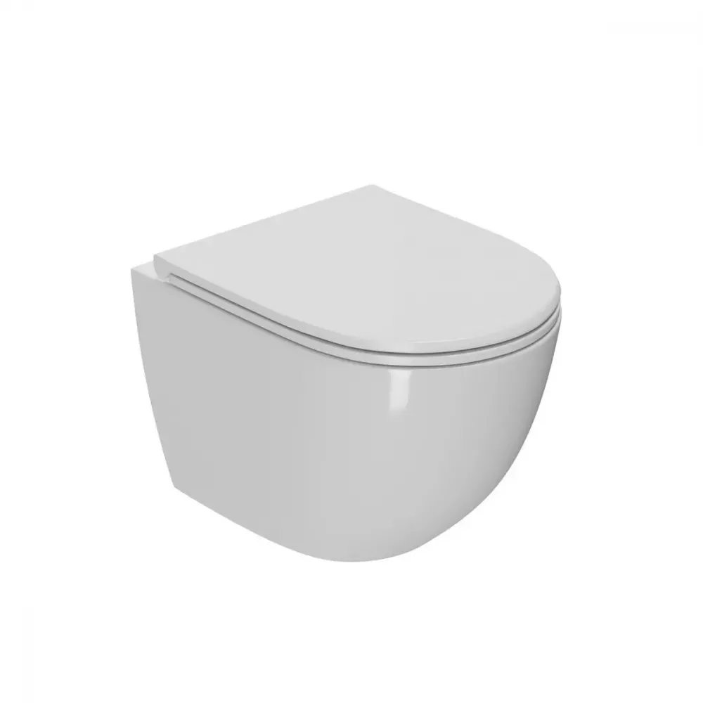 Подвесной унитаз Point Афина PN41041 безободковый (белый)