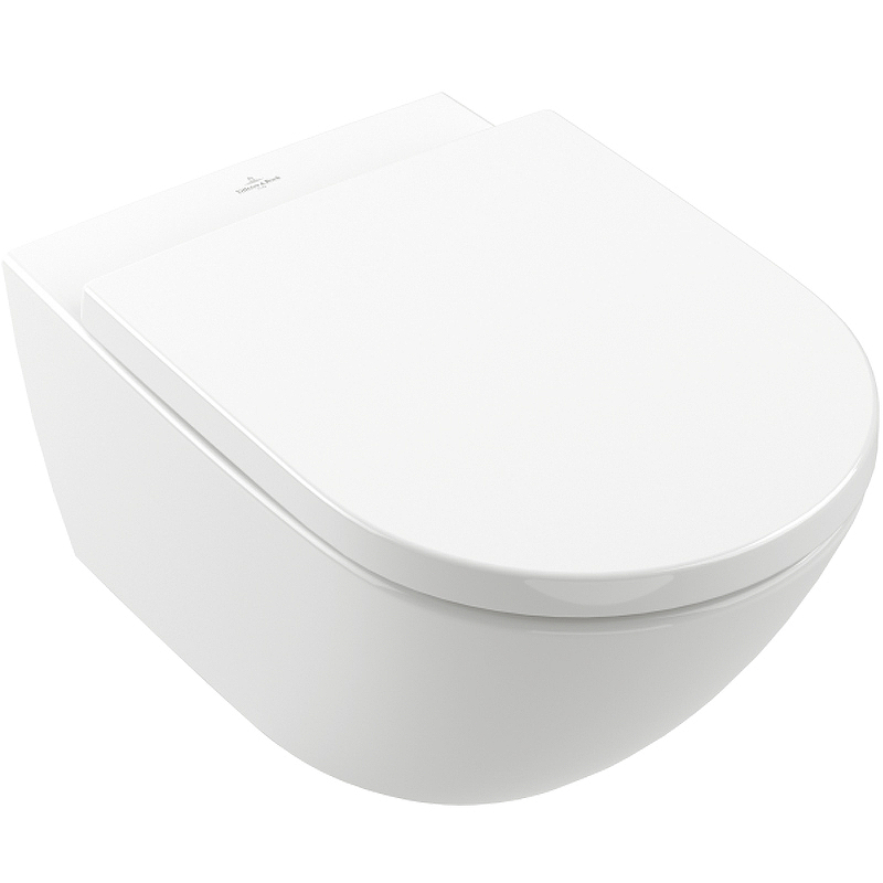 Подвесной унитаз Villeroy&Boch Subway 3.0 4670TS01 безободковый (белый)