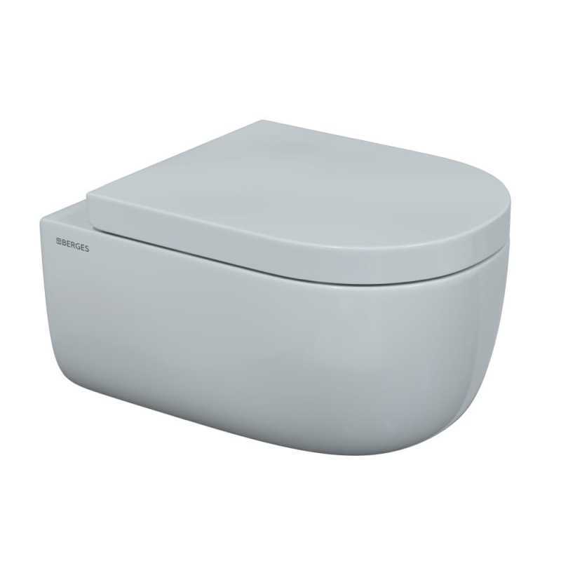 Подвесной унитаз Berges Ego XL 082124 безободковый (белый)