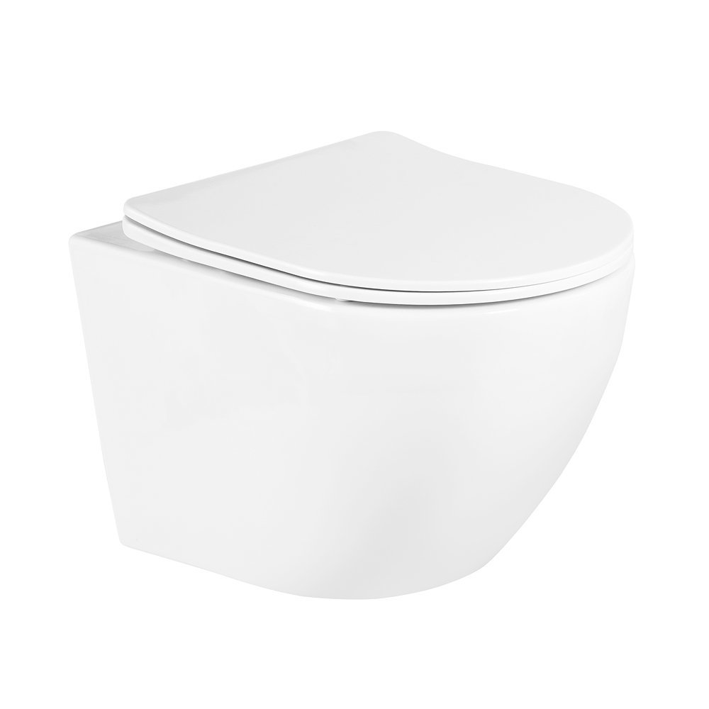 Подвесной унитаз BelBagno UNO BB3105CHR/SC безободковый (белый)
