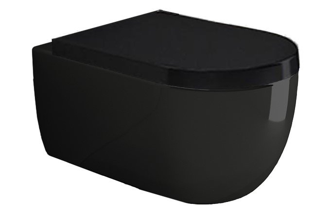 Подвесной унитаз Bocchi V-Tondo 1416-005-0129 безободковый (черный)
