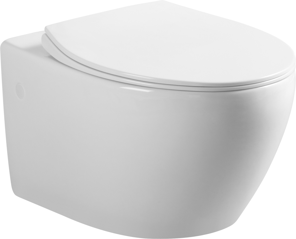 Подвесной унитаз Art&Max Elegant AM9321CHR безободковый (белый)