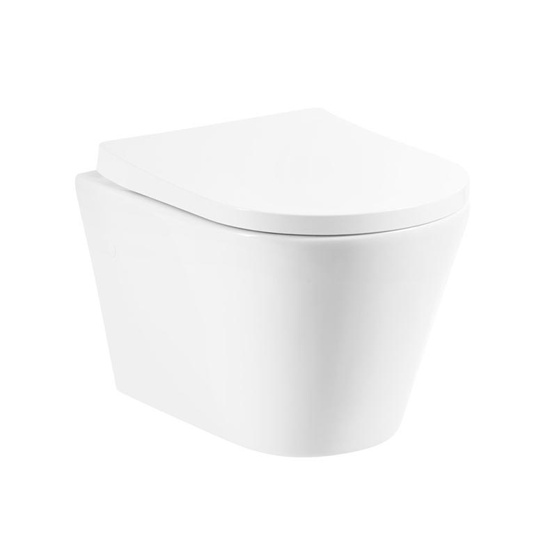 Подвесной унитаз BelBagno FLAY-R BB053CHR безободковый  (белый)